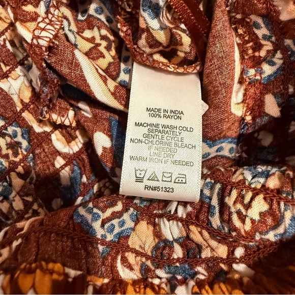 CeCe Palazzo Wide-Leg Boho Pants - Picture 6 of 7